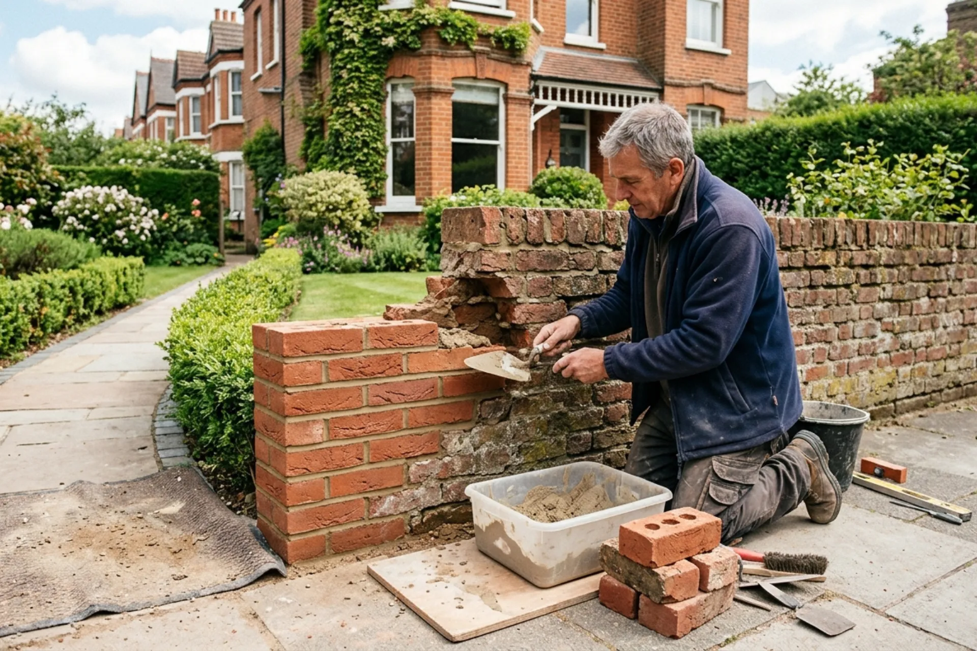 Garden Wall Brickwork Contractor in North London