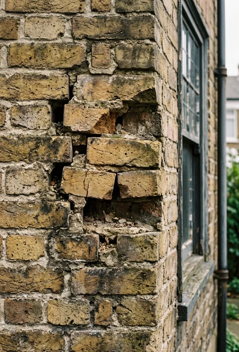 North London Home Showing Loose or Damaged Bricks