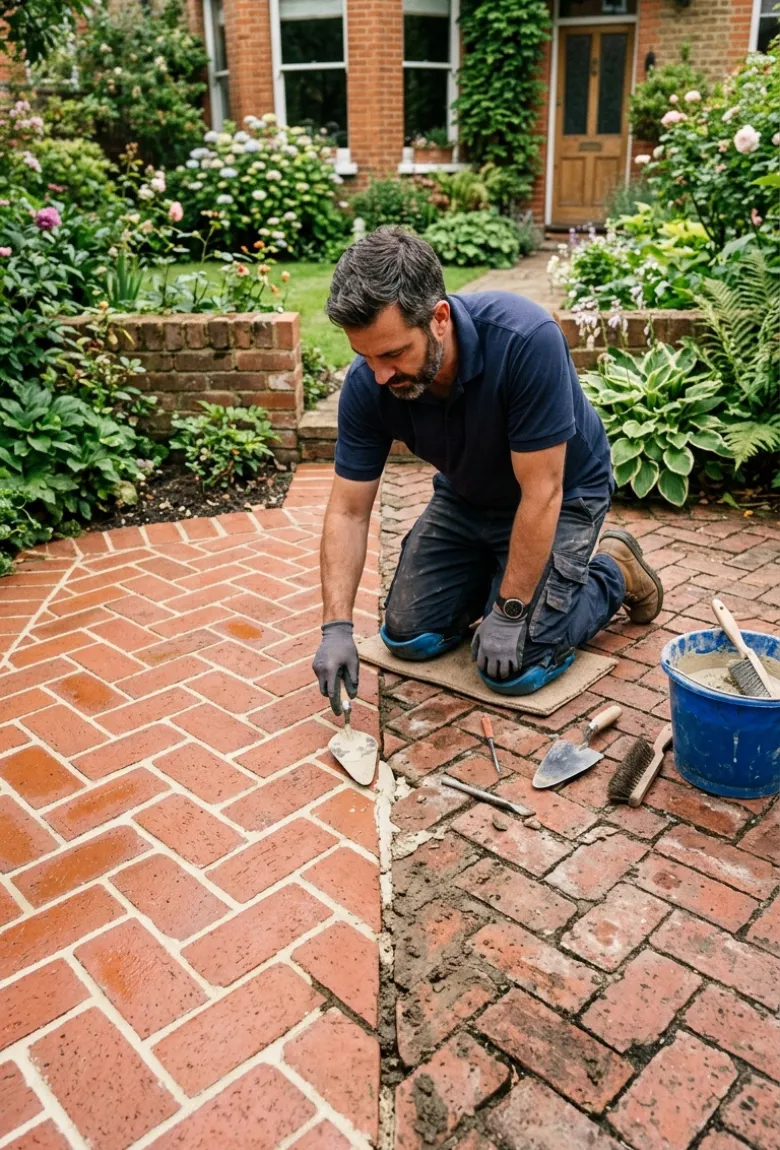 Red Brick Patios Pointing Services in North London